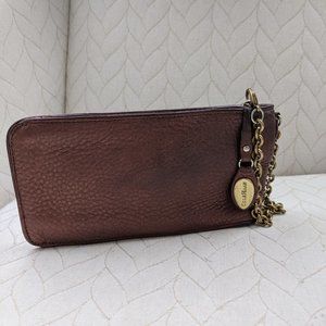 Cole Haan clutch | Metallic Rust color w/gold